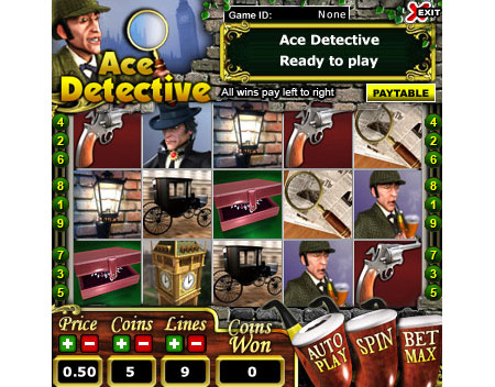 bingo cabin ace detective 5 reel online slots game