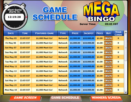 bingo cabin mega bingo online bingo game