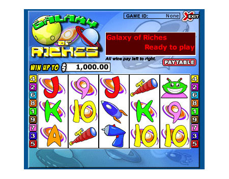 bingo cabin galaxy of riches 5 reel online slots game