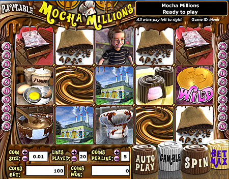 bingo cabin mocha millions 5 reel online slots game