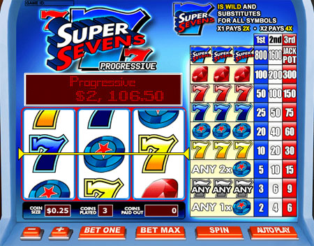 bingo cabin super sevens 3 reel online slots game